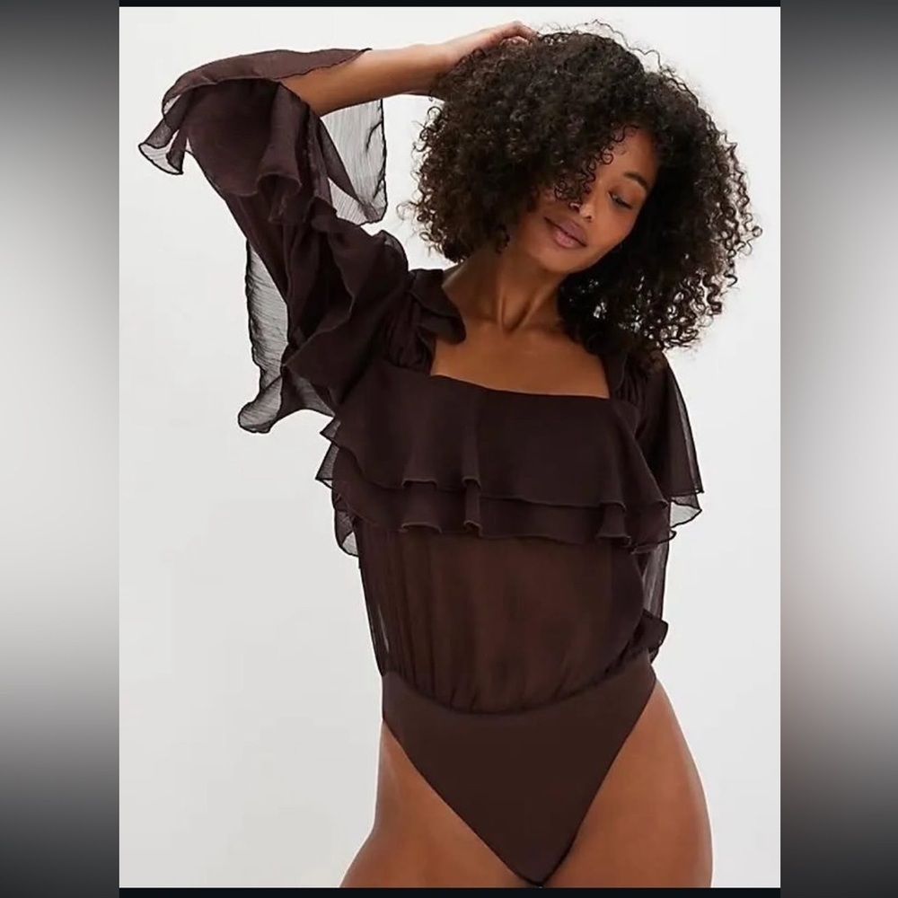Free People Give Me Drama Bodysuit NWT